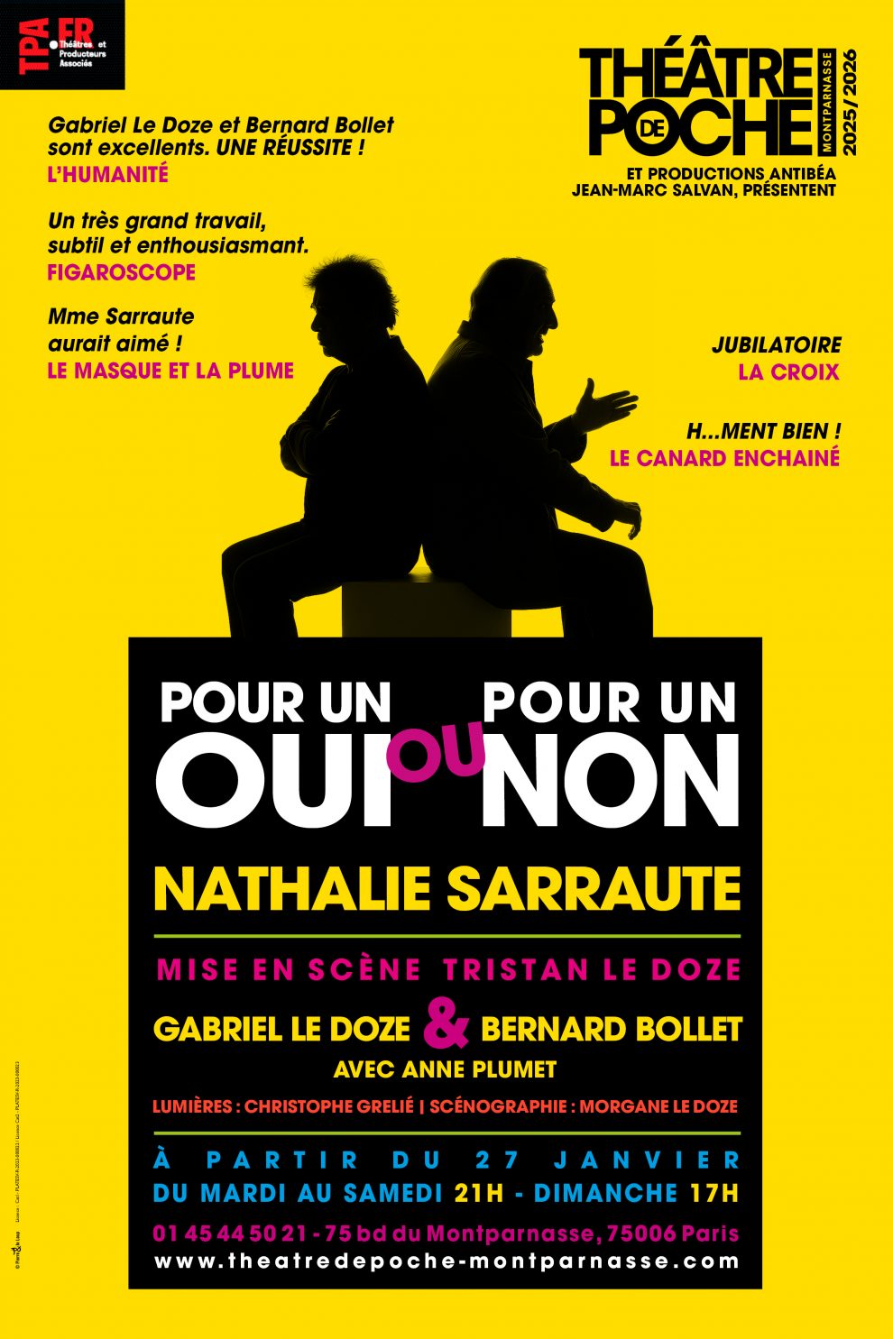 POUR UN OUI OU POUR UN NON