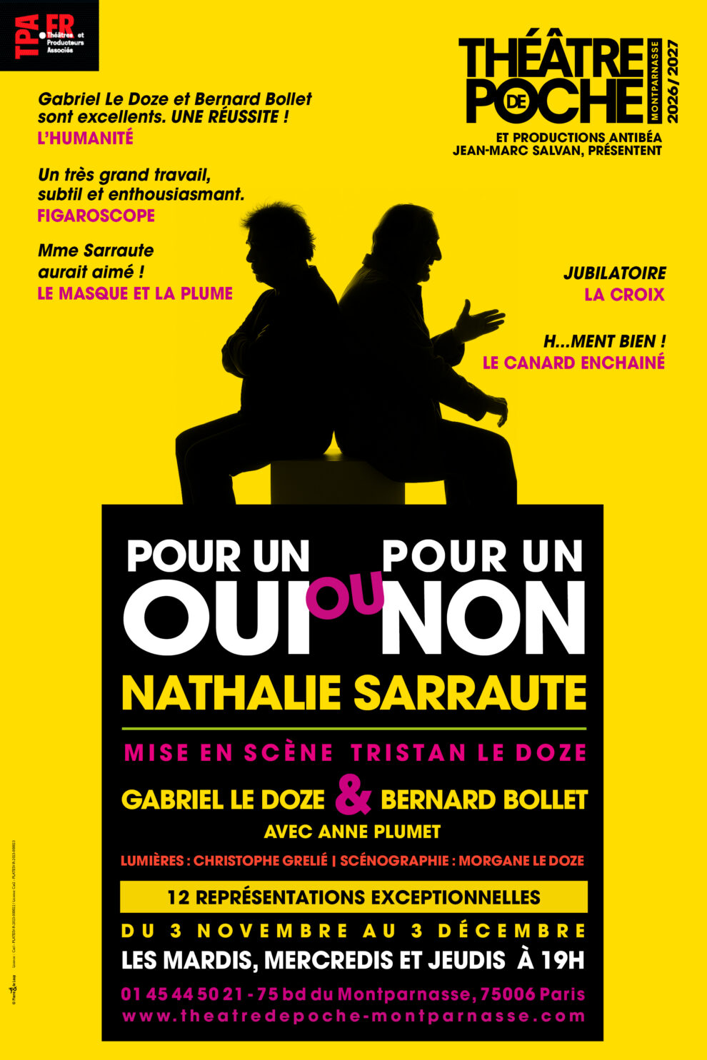 POUR UN OUI OU POUR UN NON